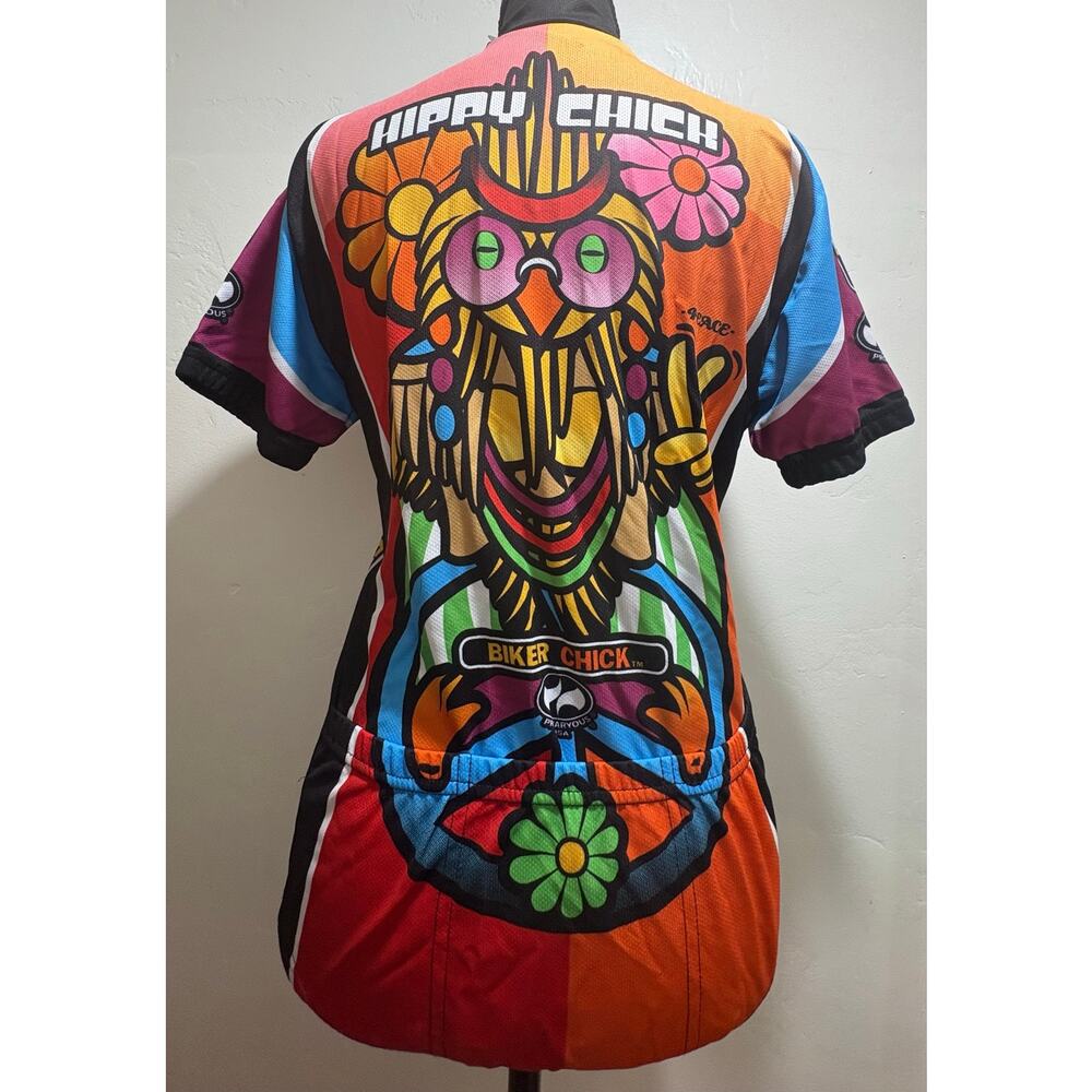 World Jerseys "Hippy Chick" cycling jersey size Medium - Picture 2 of 10